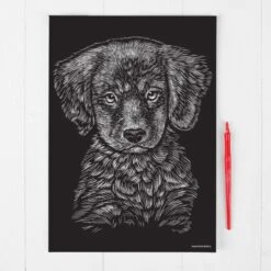 - Labrador Chien Scratch Art Kit De BRICOLAGE, De L'Or Métallique Effet, La Gravure Trousse D'Artisa -Promos Creavea Boutique labrador chien scratch art kit de bricolage de lor metallique effet la gravure trousse dartisa p 3