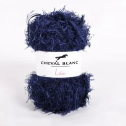 Laines Cheval Blanc - LEA Fil à Tricoter 50g - 100% Polyester - Fil Fantaisie, Fil Poilu