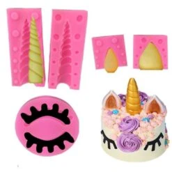 Licorne Oreilles De Cheval Magique, 3D En Silicone De Chocolat Savon Gâteau, Fondant Gâteau, L'Argil -Promos Creavea Boutique licorne oreilles de cheval magique 3d en silicone de chocolat savon gateau fondant gateau largil p 4
