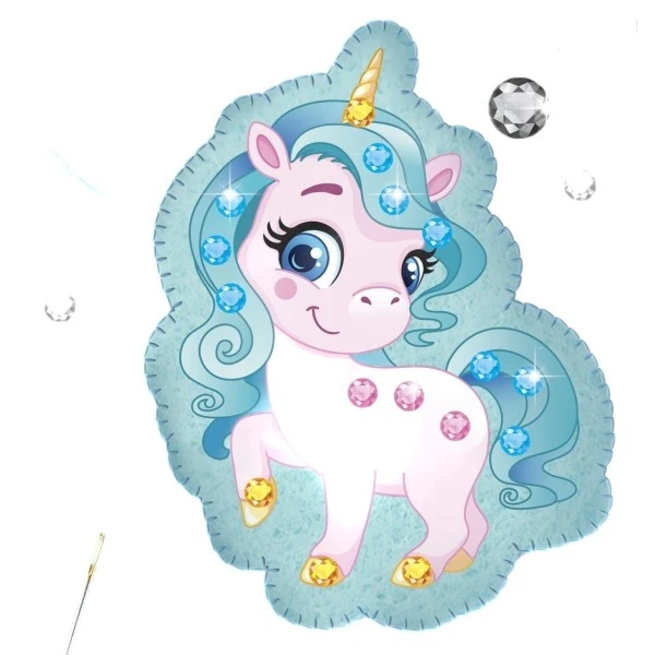 Licorne Senti Jouet Kit De BRICOLAGE, De Fer Sur Le Transfert De Patch, Estimé à Coudre, Feutre Modè 2 Licorne Senti Jouet Kit De BRICOLAGE, De Fer Sur Le Transfert De Patch, Estimé à Coudre, Feutre Modè – Image 2