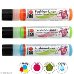 Marabu Liner Peinture Textile - Fashion Liner - 25 Ml