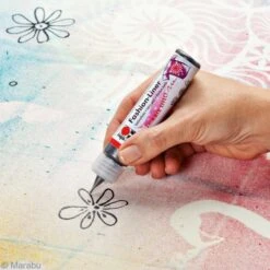 Marabu Liner Peinture Textile - Fashion Liner - 25 Ml -Promos Creavea Boutique liner peinture textile fashion liner 25 ml p 3