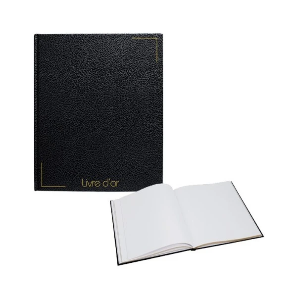 Livre D'Or - 26 X 26,5 Cm - Noir - Sign 1 Livre D'Or - 26 X 26,5 Cm - Noir - Sign
