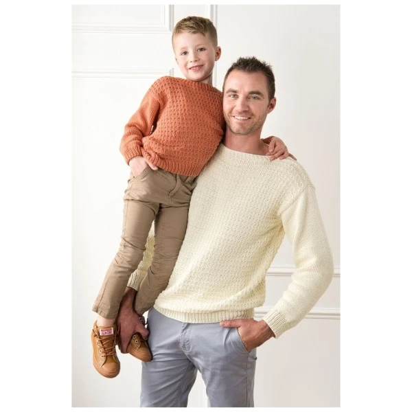 Livre Tricot DMC - Papa Et Moi - 4 Modèles Matchy/Matchy 2 Livre Tricot DMC - Papa Et Moi - 4 Modèles Matchy/Matchy – Image 2