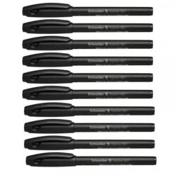Schneider® Lot 10 Feutres Topliner 967 Noir Pointe 0,4mm - Schneider