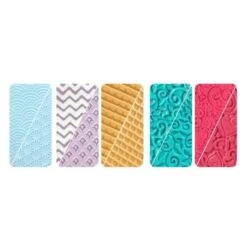 Lot 5 Plaques Texture Pour Pâte Polymère