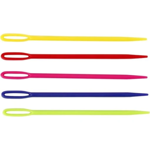 Creativ Company Lot D'aiguilles Passe-laine Multicolores - 7 Cm - 5 Pcs -Promos Creavea Boutique lot daiguilles passe laine multicolores 7 cm 5 pcs p
