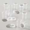 Lot De 10 Flacons Vides Avec Embout Tamis, Saupoudreuses ø 36 Mm Haut 45 Mm, Contenant 25 Ml