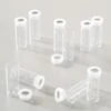 Lot De 10 Tubes Vides Avec Embout Tamis, Saupoudreuses ø 20 Mm Haut 50 Mm, Contenant 10 Ml