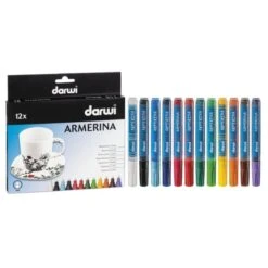 Lot De 12 Marqueurs 6 Ml, Céramique à Froid Armerina, Pointe 2mm, Feutres Couleurs Assorties, Darwi -Promos Creavea Boutique lot de 12 marqueurs 6 ml ceramique a froid armerina pointe 2mm feutres couleurs assorties darwi p 4