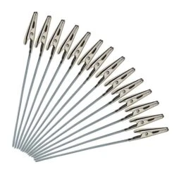 Lot De 25 Pinces Crocodiles, Avec Tige En Acier Inoxydable, Longueur Totale 8,5 Cm