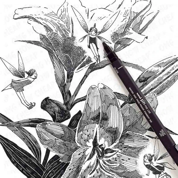 Lot De 3 Feutres De Dessin Uni Pin - 0.1mm - Noir - Uni-ball 4 Lot De 3 Feutres De Dessin Uni Pin - 0.1mm - Noir - Uni-ball – Image 4