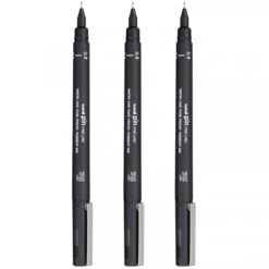 Lot De 3 Feutres De Dessin Uni Pin - 0.2 Mm - Noir - Uni-ball