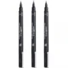 Lot De 3 Feutres De Dessin Uni Pin - Pointe Brush - Noir - Uni-ball