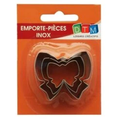 Lot De 3 Minis Emporte-pièces Noeud, 2 Cm, 3 Cm, 4 Cm, Inox Alimentaire, Fimo Et Cernit -Promos Creavea Boutique lot de 3 minis emporte pieces noeud 2 cm 3 cm 4 cm inox alimentaire fimo et cernit p 2
