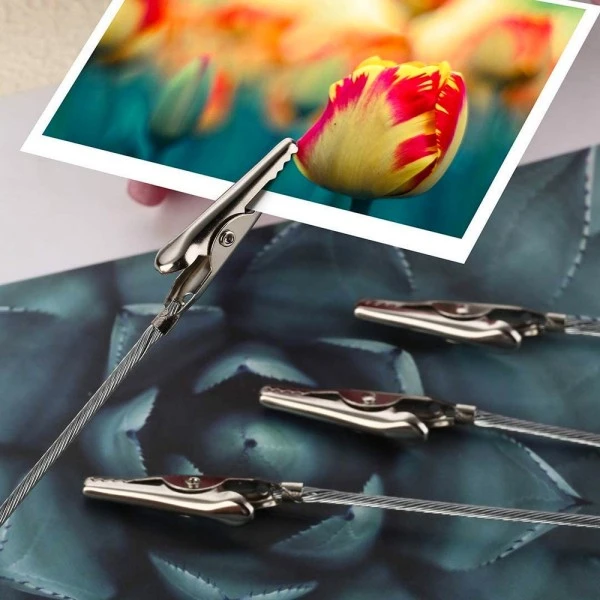 Lot De 3 Pinces Crocodiles, Avec Tige En Métal, Longueur Totale 8,5 Cm 3 Lot De 3 Pinces Crocodiles, Avec Tige En Métal, Longueur Totale 8,5 Cm – Image 3