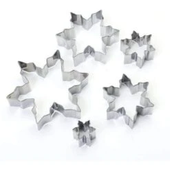 Lot De 5 Emporte-pièces En Inox, Flocons De Neige, 2,5 à 10,5 Cm, Découpe Hivernale -Promos Creavea Boutique lot de 5 emporte pieces en inox flocons de neige 25 a 105 cm decoupe hivernale p 3