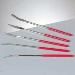 Lot De 5 Limes Aiguilles Diamant Courbées, 14 Cm, Acier Trempé, Verre, Céramique -Promos Creavea Boutique lot de 5 limes aiguilles diamant courbees 14 cm acier trempe verre ceramique p 2