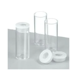 Lot De 5 Tubes Vides Avec Embout Tamis, Saupoudreuses ø 20 Mm Haut 50 Mm, Contenant 10 Ml