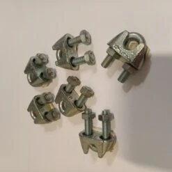 Lot De 6 Serre-câble à étrier En Acier Zingué, 10 Mm