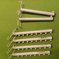 Lot De 6 Supports De Gondoles En Métal Blanc