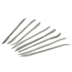 Lot De 8 Râpes Modèles Différents Pour Pierre à Savon Stéatite, Limes Longueur 19 Cm