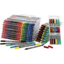 Creativ Company Lot De Feutres Coloriage Double Pointe - 20 Couleurs - 260 Pcs