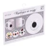 L'ours De Joy Machine Autocollant Pour Plaque De Tasse, Imperméable à L'eau De Table Autocollant Kit