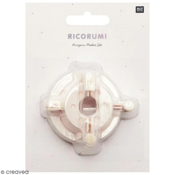 Machine à Pompon Rico Design - 3,5 Et 5,5 Cm - 2 Pcs 1 Machine à Pompon Rico Design - 3,5 Et 5,5 Cm - 2 Pcs