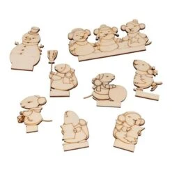Maison En Bois Souris + Personnages 28 X 12 Cm -Promos Creavea Boutique maison en bois souris personnages 28 x 12 cm p 4
