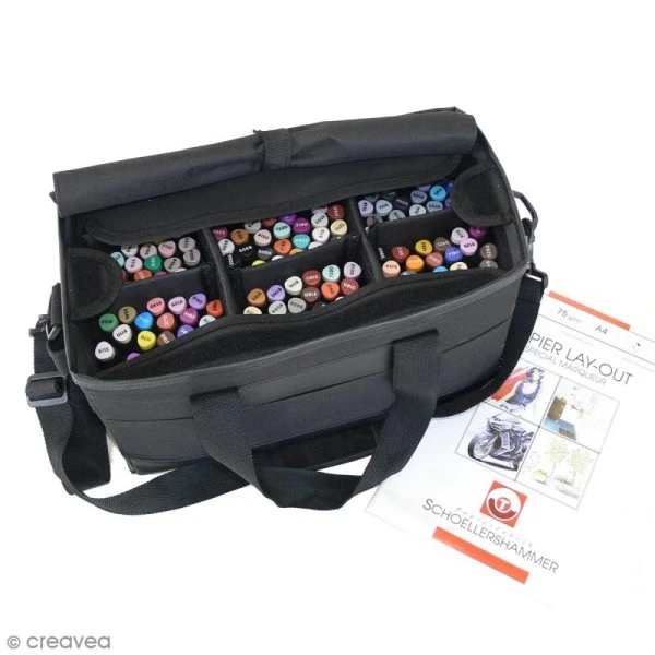 Mallette De Rangement COMPLETE Pour Marqueurs à Alcool Graph'it - 165 Feutres + Papier Layout 1 Mallette De Rangement COMPLETE Pour Marqueurs à Alcool Graph'it - 165 Feutres + Papier Layout