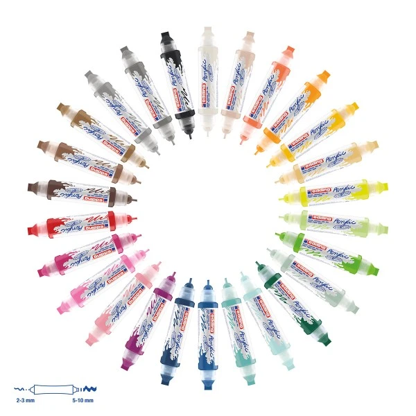 Marqueur Acrylic Edding 5400 - Double Pointe - Plusieurs Coloris Disponibles 2 Marqueur Acrylic Edding 5400 - Double Pointe - Plusieurs Coloris Disponibles – Image 2