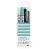 Copic Marqueur Ciao, Kit De 4 "Doodle Pack Turquoise"