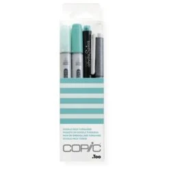 Copic Marqueur Ciao, Kit De 4 "Doodle Pack Turquoise"