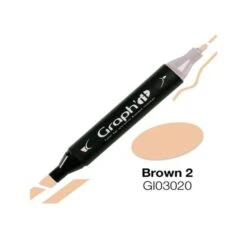 Marqueur Graph'It à Double Pointe - Marron 2