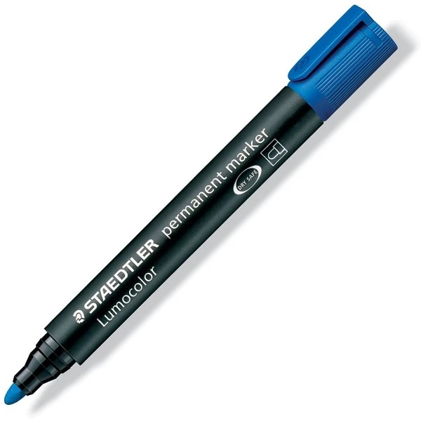 Marqueur - Indélébile - Permanent - Bleu - Pointe Conique - Staedtler 1 Marqueur - Indélébile - Permanent - Bleu - Pointe Conique - Staedtler