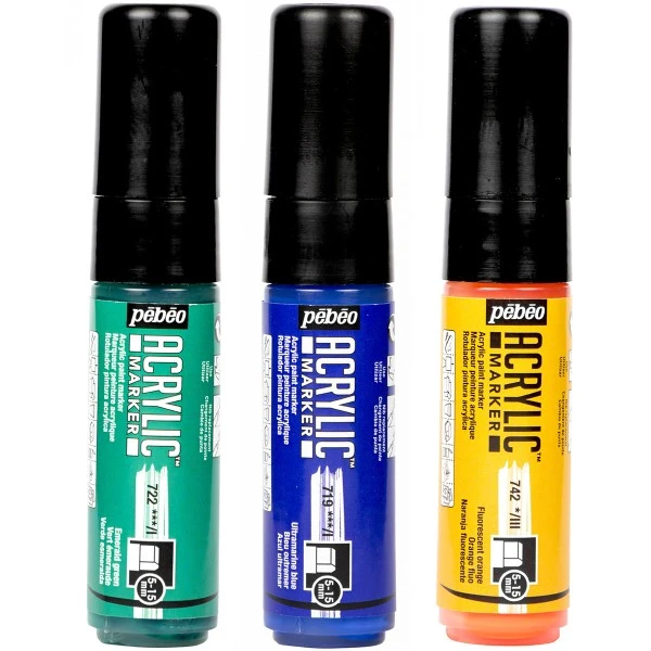 Pebeo Marqueur Peinture Acrylique - Acrylic Marker - Pointe épaisse 5/15 Mm 1 Pebeo Marqueur Peinture Acrylique - Acrylic Marker - Pointe épaisse 5/15 Mm