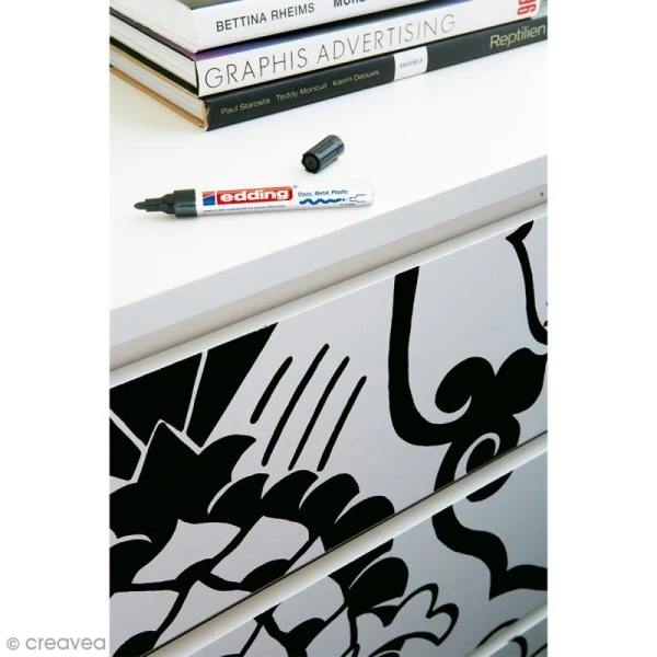 Marqueur Peinture Multisurfaces Edding 750 - Noir 3 Marqueur Peinture Multisurfaces Edding 750 - Noir – Image 3