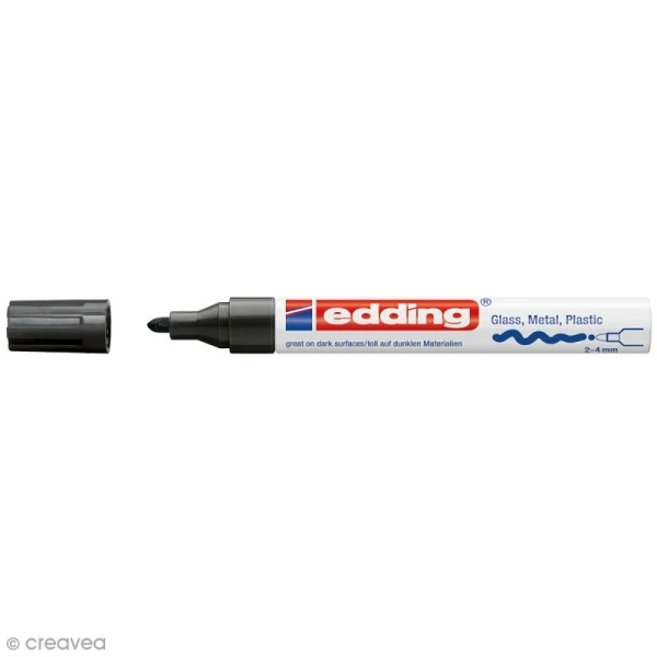 Marqueur Peinture Multisurfaces Edding 750 - Noir 1 Marqueur Peinture Multisurfaces Edding 750 - Noir