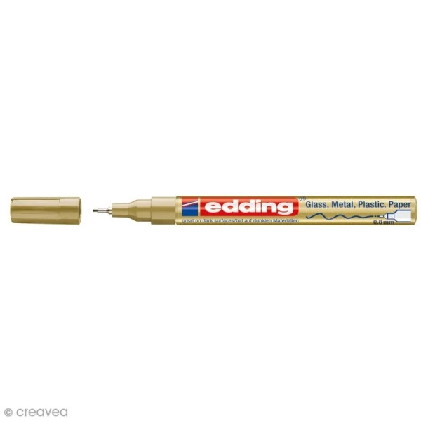 Marqueur Peinture Multisurfaces Edding 780 - Doré - Pointe 0,8 Mm 1 Marqueur Peinture Multisurfaces Edding 780 - Doré - Pointe 0,8 Mm