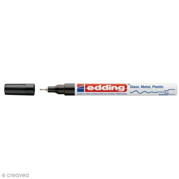 Marqueur Peinture Multisurfaces Edding 780 - Noir - Pointe 0,8 Mm 1 Marqueur Peinture Multisurfaces Edding 780 - Noir - Pointe 0,8 Mm