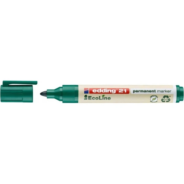Marqueur Permanent Edding 21 Ecoline Pointe Ronde Vert 1 Marqueur Permanent Edding 21 Ecoline Pointe Ronde Vert