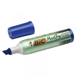 Marqueur Permanent - Marking Onyx 1481 Pointe Biseau - Bleu - Bic