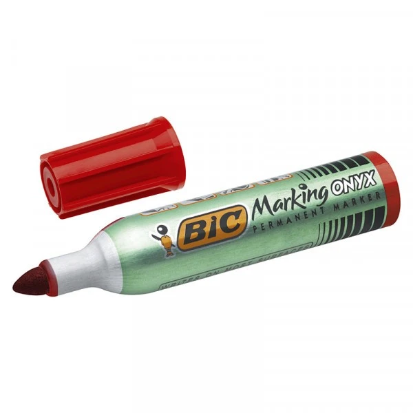 Marqueur Permanent - Marking Onyx 1482 Pointe Ogive - Rouge - Bic 1 Marqueur Permanent - Marking Onyx 1482 Pointe Ogive - Rouge - Bic