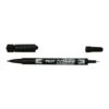 Marqueur Permanent Twin Marker Begreen Double Pointe Extra Fine Noir Pilot