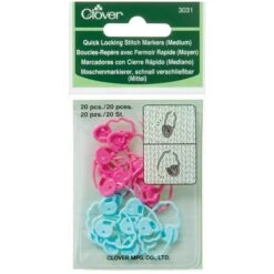 Clover Marqueurs De Mailles - Fermeture Rapide - 20 Pcs