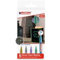 Marqueurs Peinture Edding 780 Pointe Extra-fine - Pastel - 5 Pcs