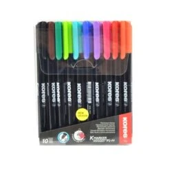 Marqueurs Pointes Fines X 10 Assortiments Kores