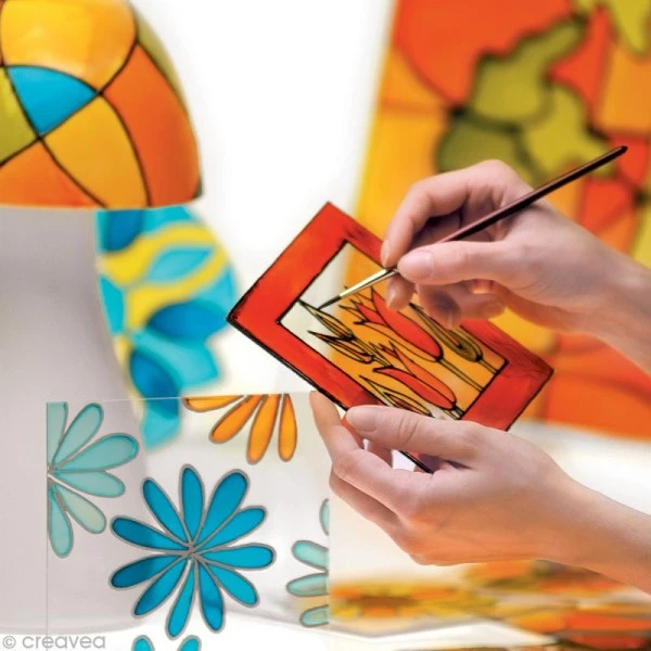 Pebeo Médium Dépoli Pour Peinture Sur Verre V160 5 Pebeo Médium Dépoli Pour Peinture Sur Verre V160 – Image 5