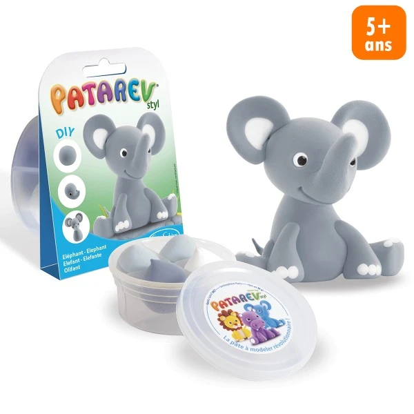 Mini Kit Modelage - Patarev Pocket - Éléphant 1 Mini Kit Modelage - Patarev Pocket - Éléphant